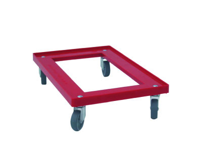 Vozík Speedy 1075 LL, 4-0 KT červený, PP kola s GU pláštěm 75 mm